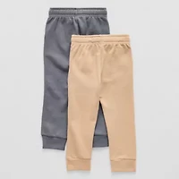 Okie Dokie Toddler & Little Boys Cuffed Regular Fit Fleece Jogger Pant