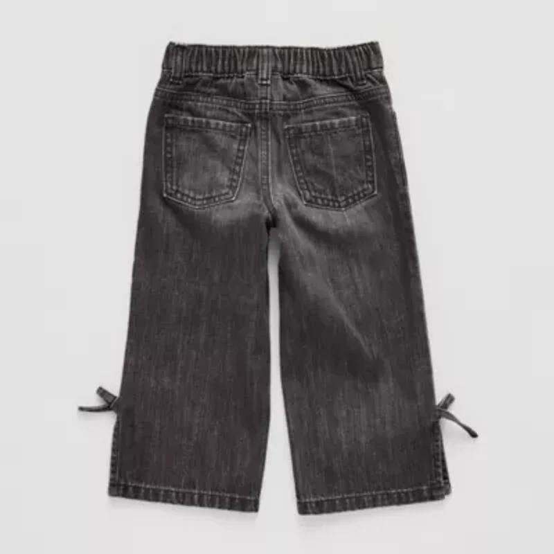Okie Dokie Toddler Girls Wide Leg Jean