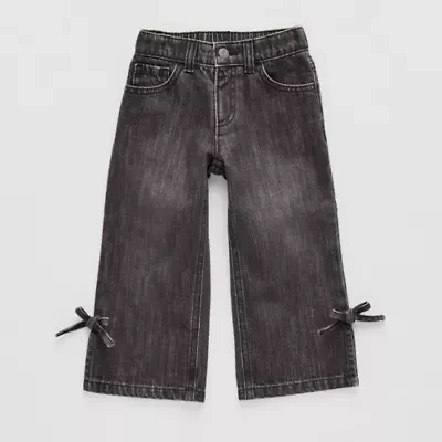 Okie Dokie Toddler Girls Wide Leg Jean