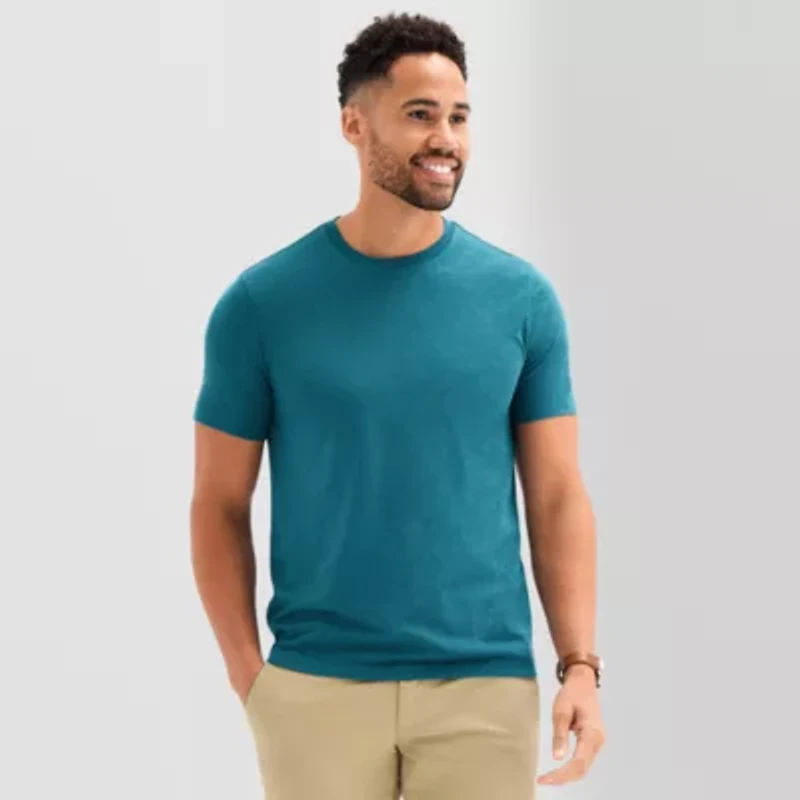 St. John's Bay Super Soft Mens Crew Neck Short Sleeve T-Shirt
