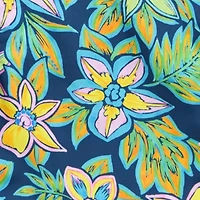 Burnside Mens Drawstring Waist Floral Swim Shorts