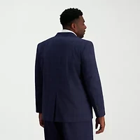 Haggar J.M. Haggar Mens Slim Fit Plaid Big and Tall Suit Jacket