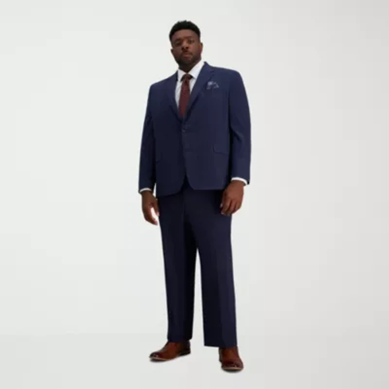 Haggar J.M. Haggar Mens Slim Fit Plaid Big and Tall Suit Jacket