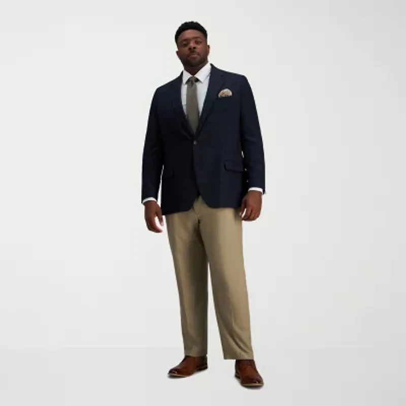 Haggar J.M. Haggar Mens Big and Tall Plaid Sport Coat
