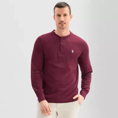 U.S. Polo Assn. Thermal Mens Long Sleeve Classic Fit Henley Shirt
