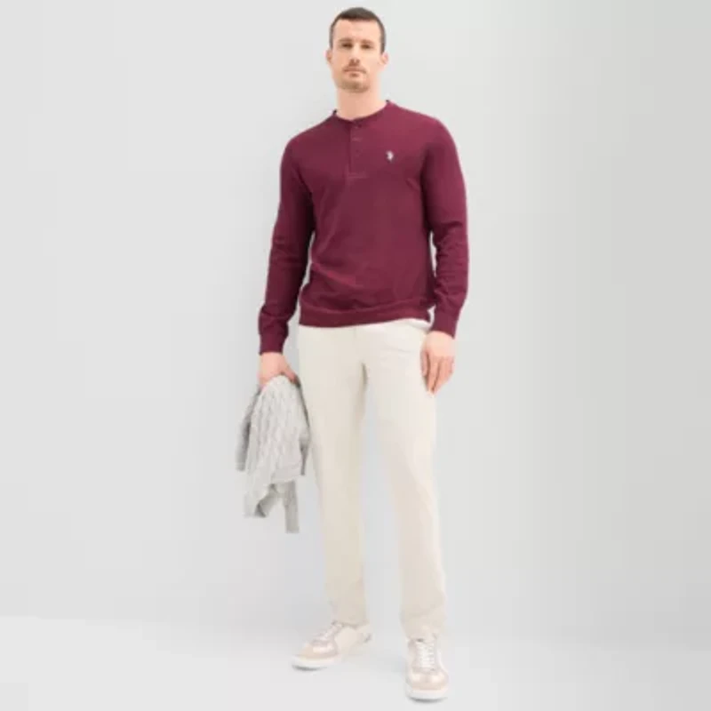 U.S. Polo Assn. Thermal Mens Long Sleeve Classic Fit Henley Shirt