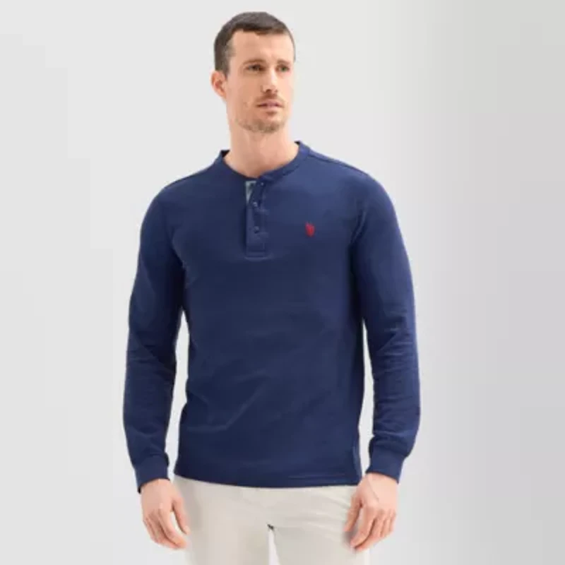 U.S. Polo Assn. Thermal Mens Long Sleeve Classic Fit Henley Shirt