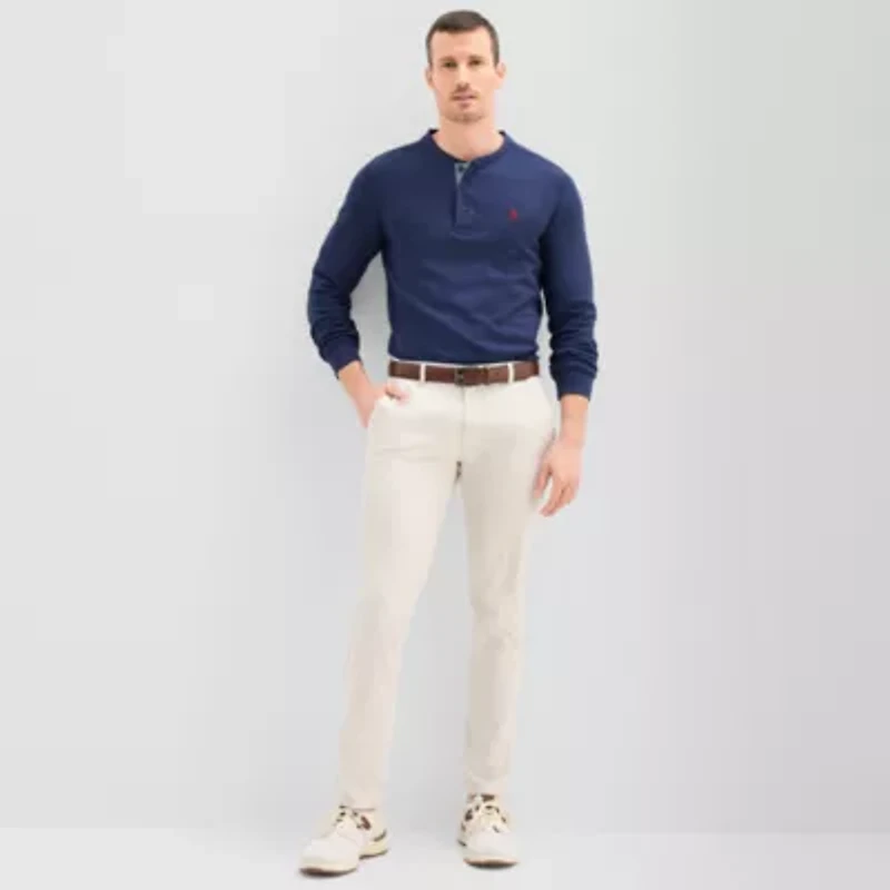 U.S. Polo Assn. Thermal Mens Long Sleeve Classic Fit Henley Shirt