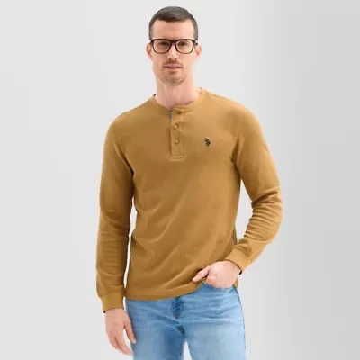 U.S. Polo Assn. Thermal Mens Long Sleeve Classic Fit Henley Shirt