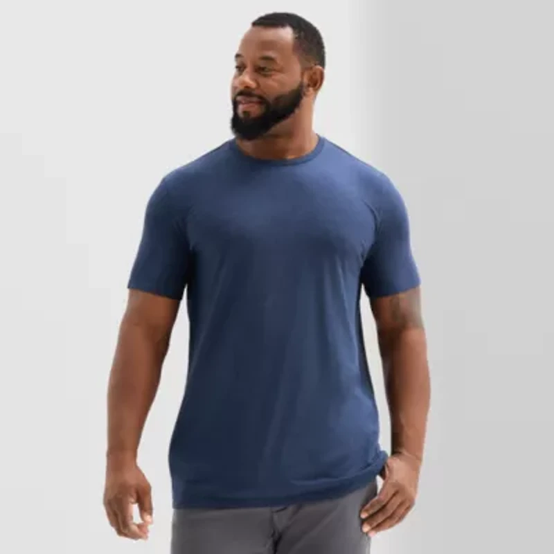St. John's Bay Super Soft Mens Crew Neck Short Sleeve Big and Tall T-Shirt