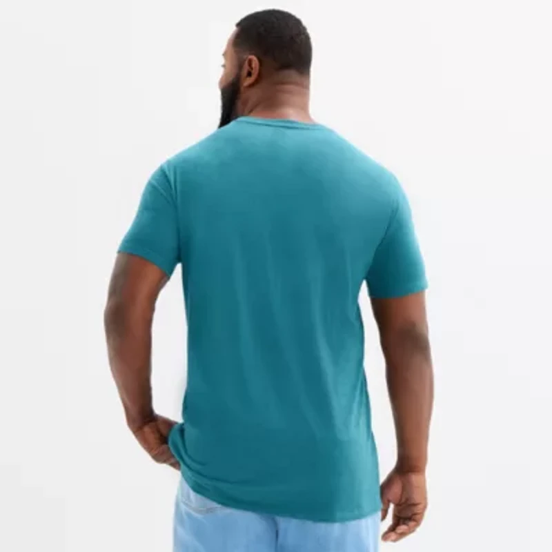 St. John's Bay Super Soft Mens Crew Neck Short Sleeve Big and Tall T-Shirt