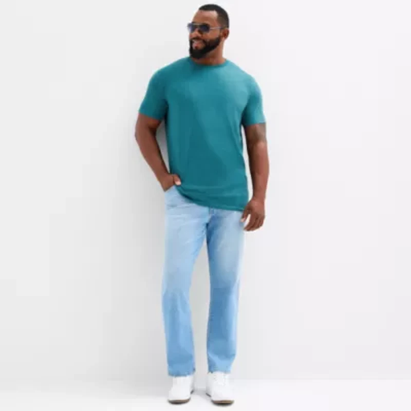 St. John's Bay Super Soft Mens Crew Neck Short Sleeve Big and Tall T-Shirt