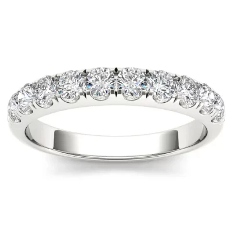 Womens 2.5MM 3/4 CT. T.W. Natural White Diamond 14K Gold Wedding Band