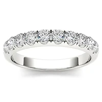 Womens 2.5MM 3/4 CT. T.W. Natural White Diamond 14K Gold Wedding Band