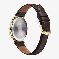 Bulova Frank Lloyd Wright April Shows Mens Brown Leather Watch 97a141