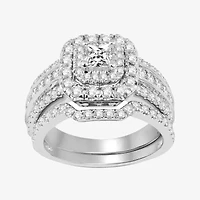 2 CT.T.W. Natural Diamond Bridal Set