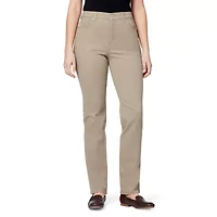Gloria Vanderbilt Amanda Womens Mid Rise Straight Leg Regular Fit Jean