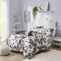 Intelligent Design Renee Floral Comforter Set with decorative pillows