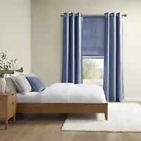 Sunsmart Leighton Energy Saving 100% Blackout Grommet Top Set of 2 Curtain Panel