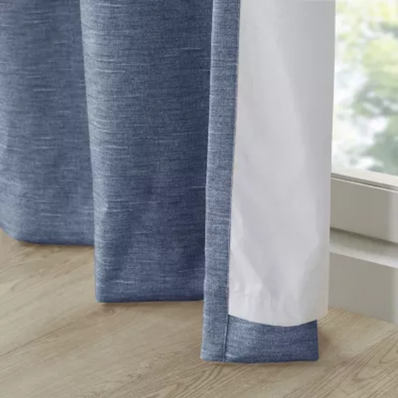 Sunsmart Leighton Energy Saving 100% Blackout Grommet Top Set of 2 Curtain Panel
