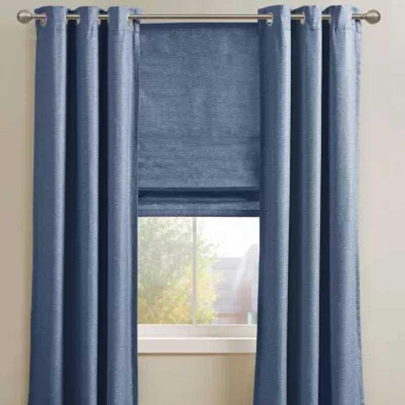 Sunsmart Leighton Energy Saving 100% Blackout Grommet Top Set of 2 Curtain Panel