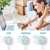 Purebreeze Rechargeable Handheld Fan