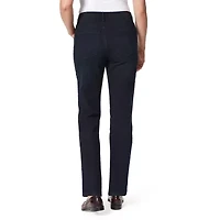 Gloria Vanderbilt Amanda Stretch Fabric Womens High Rise Straight Leg Regular Fit Jean