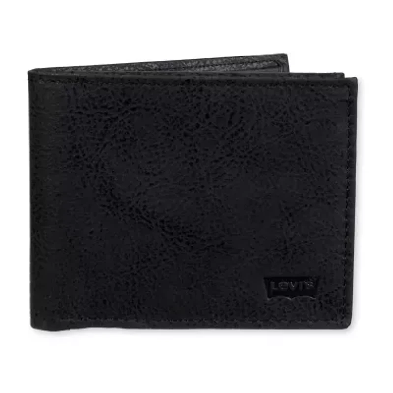 Levi's Passcase W/ Embossed Logo Mens Slim Fold Wallet