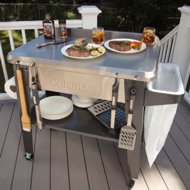 Cuisinart Outdoors Outdoor Stainless Steel Prep Table Grill Sets