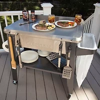 Cuisinart Outdoors Outdoor Stainless Steel Prep Table Grill Sets
