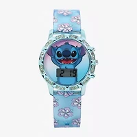 Disney Collection Lilo & Stitch Boys Blue Strap Watch Las4157jc