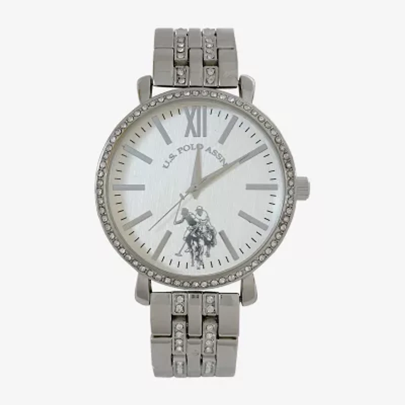 U.S. Polo Assn. Womens Silver Tone Bracelet Watch Usc40289jc