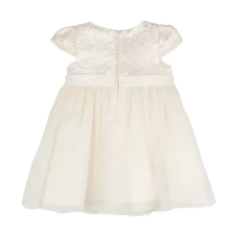 Rare Editions Baby Girls Short Sleeve Cap Sleeve A-Line Dress