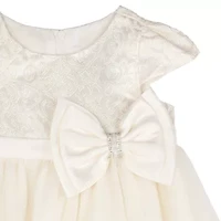 Rare Editions Baby Girls Short Sleeve Cap Sleeve A-Line Dress