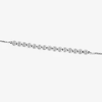 Effy  (G / Si1-Si2) Womens 1/7 CT. T.W. Lab Grown White Diamond Sterling Silver Bolo Bracelet