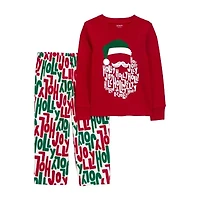 Carter's Toddler Unisex Rib Round Neck Long Sleeve 2-pc. Pajama Sets