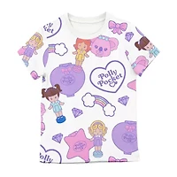 Polly Pocket Little Girls Round Neck Short Sleeve Regular Fit Graphic T-Shirt