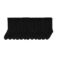 Hanes Ultimate Mens 12 Pair Big and Tall Crew Socks