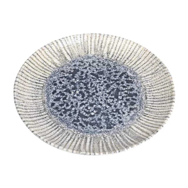 Porland Blue Iris Collection 12-pc. Porcelain Dinnerware Set