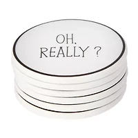 Porland Be Happy Collection 6-pc. Coasters
