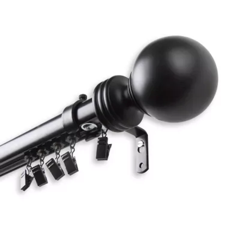 Rod Desyne Sphere Cordless Traverse Adjustable Curtain