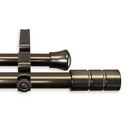 Rod Desyne Theo 13/16" Adjustable Double Curtain