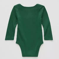 Okie Dokie Baby Unisex Round Neck Long Sleeve Rib Bodysuit