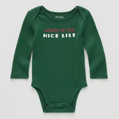 Okie Dokie Baby Unisex Round Neck Long Sleeve Rib Bodysuit