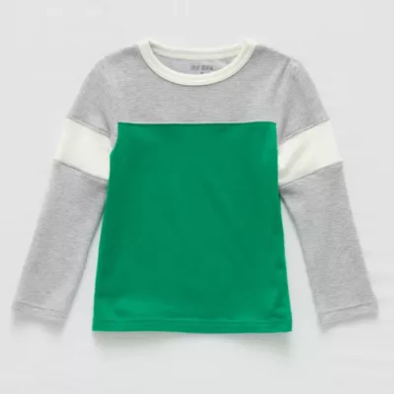Okie Dokie Toddler & Little Boys Crew Neck Long Sleeve Regular Fit Thermal Top