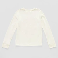Thereabouts Holiday Little & Big Kid Girls Round Neck Long Sleeve Regular Fit Graphic T-Shirt