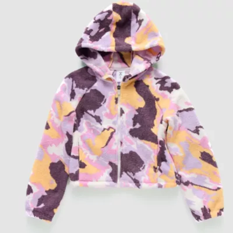 Xersion Sherpa Little & Big Kid Girls Midweight Jacket