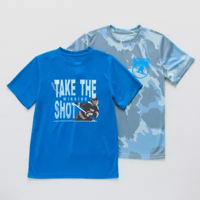 Xersion Performance Little & Big Kid Boys Crew Neck Short Sleeve Regular Fit 2-pc. Graphic T-Shirt