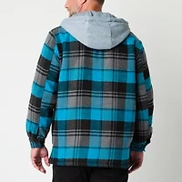Victory Flannel Mens Hooded Midweight Shirt Jacket