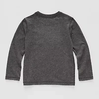 Okie Dokie Toddler & Little Boys Crew Neck Long Sleeve T-Shirt